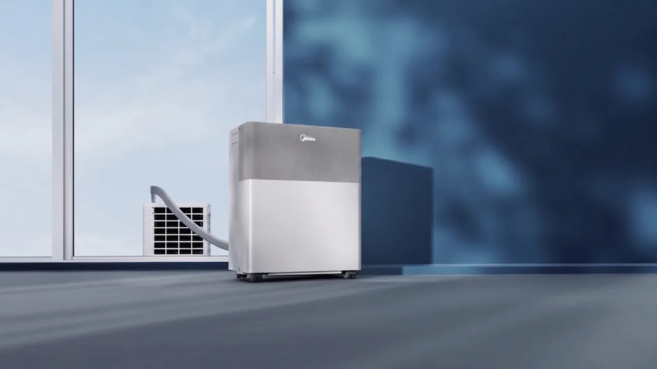 Midea PortaSplit in gebruik