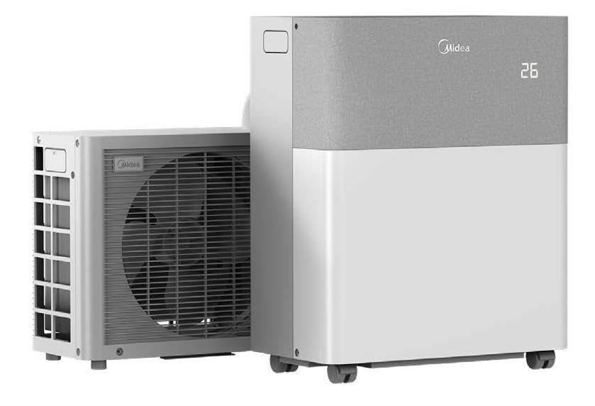 Midea PortaSplit mobiele airconditioner met buitenunit